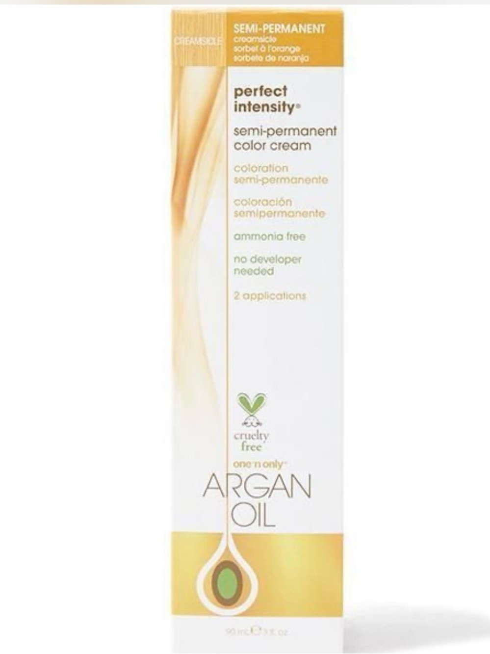 6 One N Only Argan Oil Perfect Intensity Semi-Permanent Color Cream -Creamsicle - Picture 2 of 5
